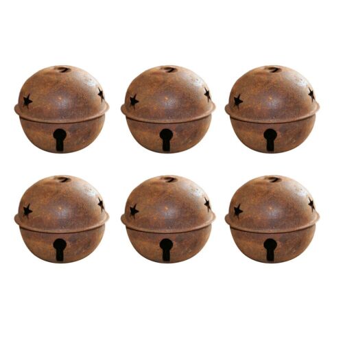 24pc Bells Bell Christmas Jingle Metal Craft Diy Tree Rusty Rustic Rusted - Picture 1 of 4