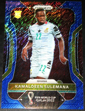 2022 Prizm World Cup Kamaldeen Sulemana Blue Shimmer # 5/5 Prizm RC SSP #233