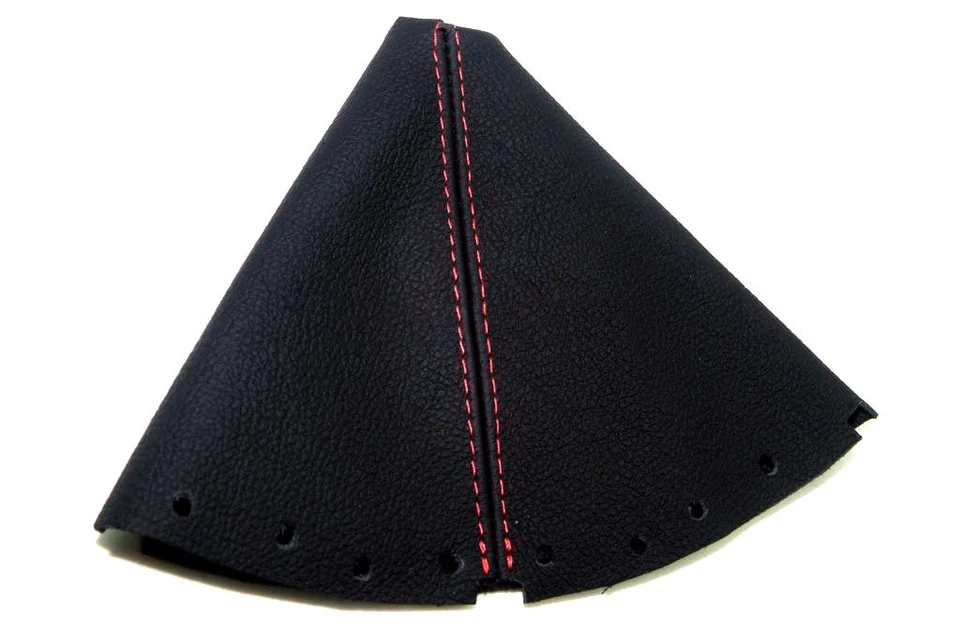 Cubierta de maletero de cambio manual de cuero para Nissan 370Z 2008-2019 puntada roja Foto 3 de 4