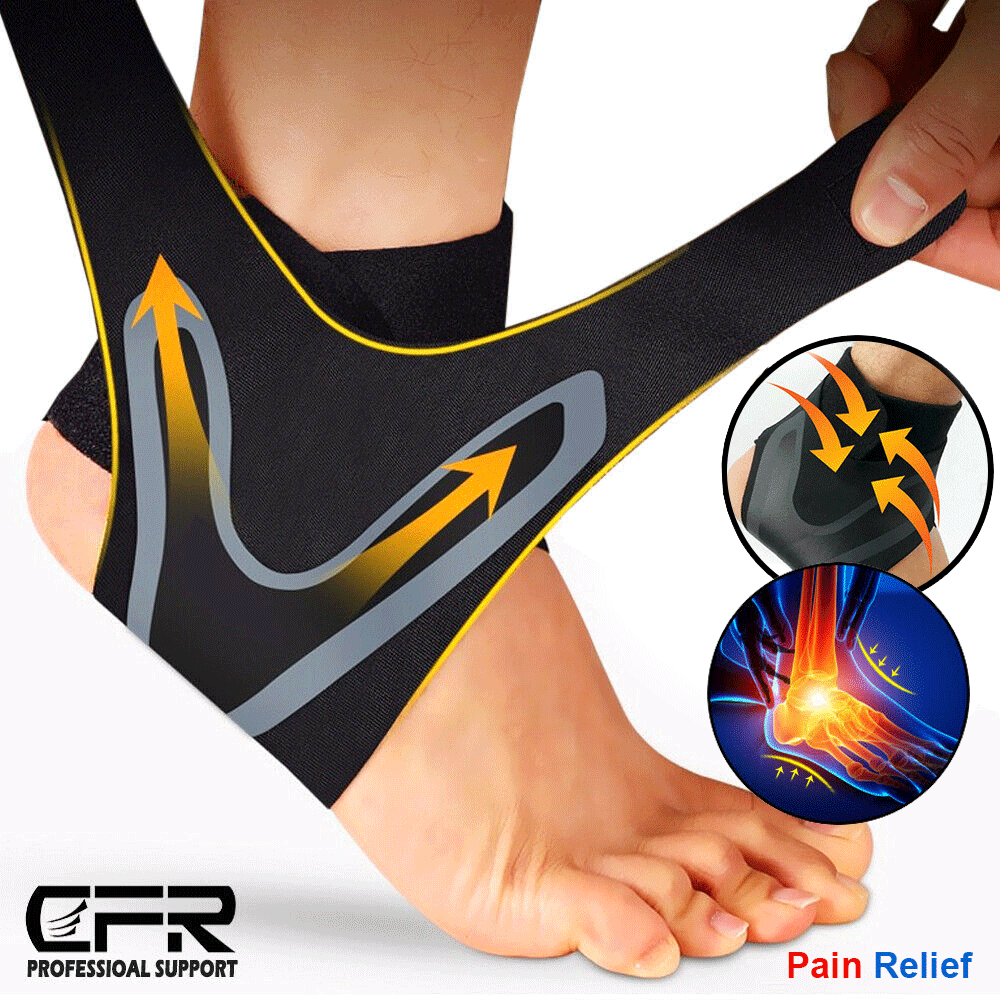 Ankle Brace Support Compression Sleeve Plantar Fasciitis Pain Re