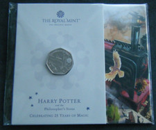 2022 Hogwarts Express Harry Potter 50p Fifty Pence Coin BU Pack - in stock