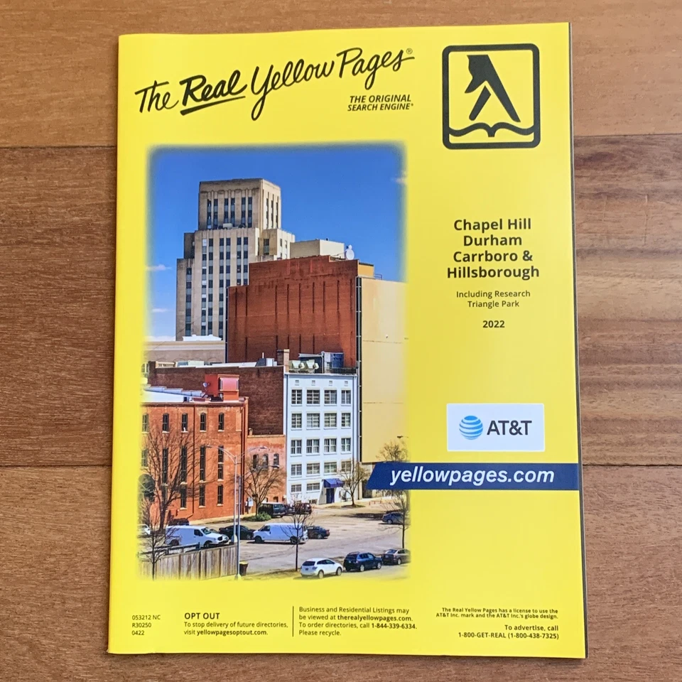 Yellow Pages Phone Book Telephone Directory Chapel Hill Durham Hillsborough NC - Image 2 of 3