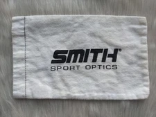 Vintage Smith Sport Optics Microfiber Goggle Bag White & Black 1990s 5.5" x 9"