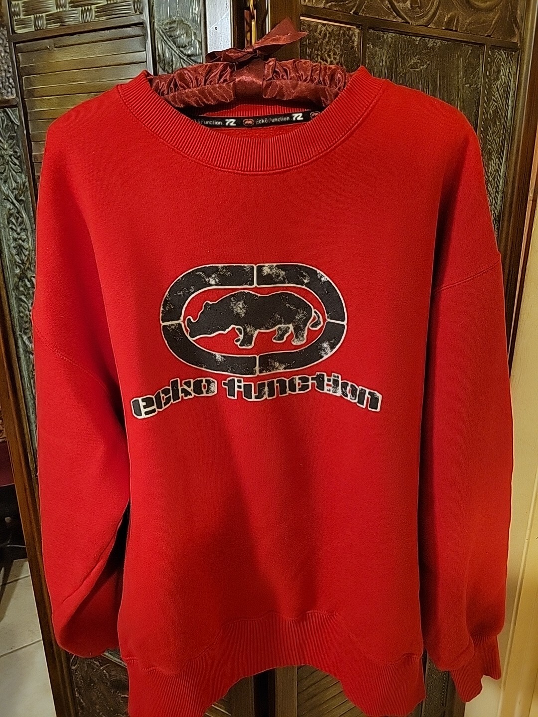 Rare Vintage Ecko Function Red Crewneck Sweatshir… - image 1