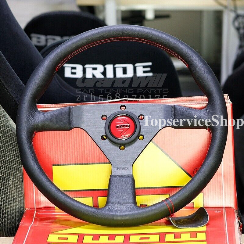 350mm 14' Genuine Leather Thickened Spoke Sport Steering