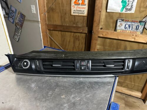 14-19 BMW F15 X5 F16 X6 Center Dashboard Dash Vent Wood Trim Panel w/ Vents - Picture 2 of 5
