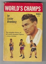 1958 World's Champs Boxing Paperback Book by Lester Bromberg
