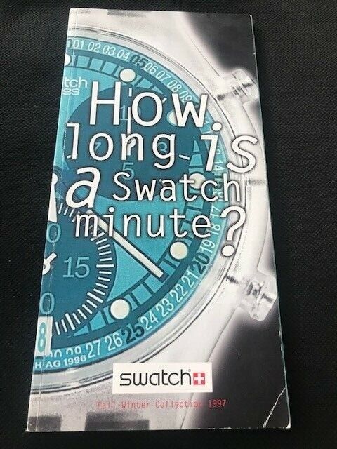 Watch catalog / Catalogue montres SWATCH 1997 fall winter 84 pages en anglais