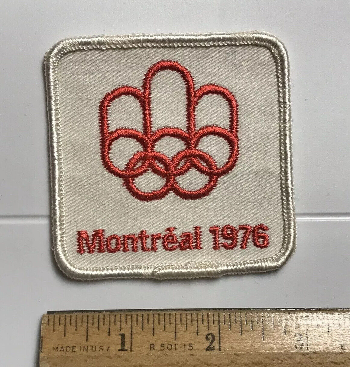 Montreal 1976 Summer Olympics White Red Logo Souvenir Embroidered Patch  Badge | eBay