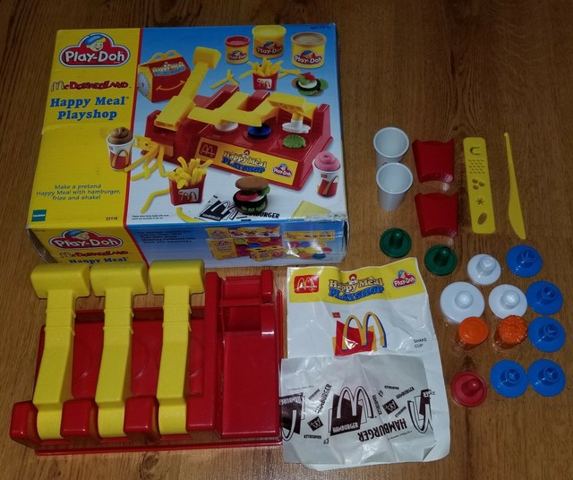 McDonaldland Vintage Playdoh Happy Meal 1998 Set