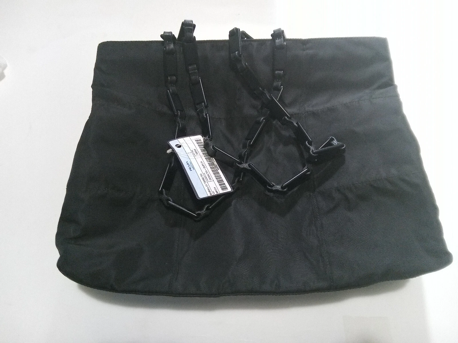 Borsa a tracolla Prada Milano Tessuto Vintage Nylon Nero B8354 Rara NOS Bag Nuova WT