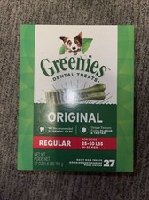 GREENIES Original Regular Natural Dog Dental Care Chews Oral Health Dog Treats