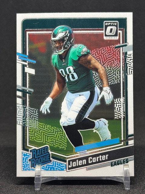 2023 Donruss Optic JALEN CARTER Base Rated Rookie Card #281 Philadelphia Eagles
