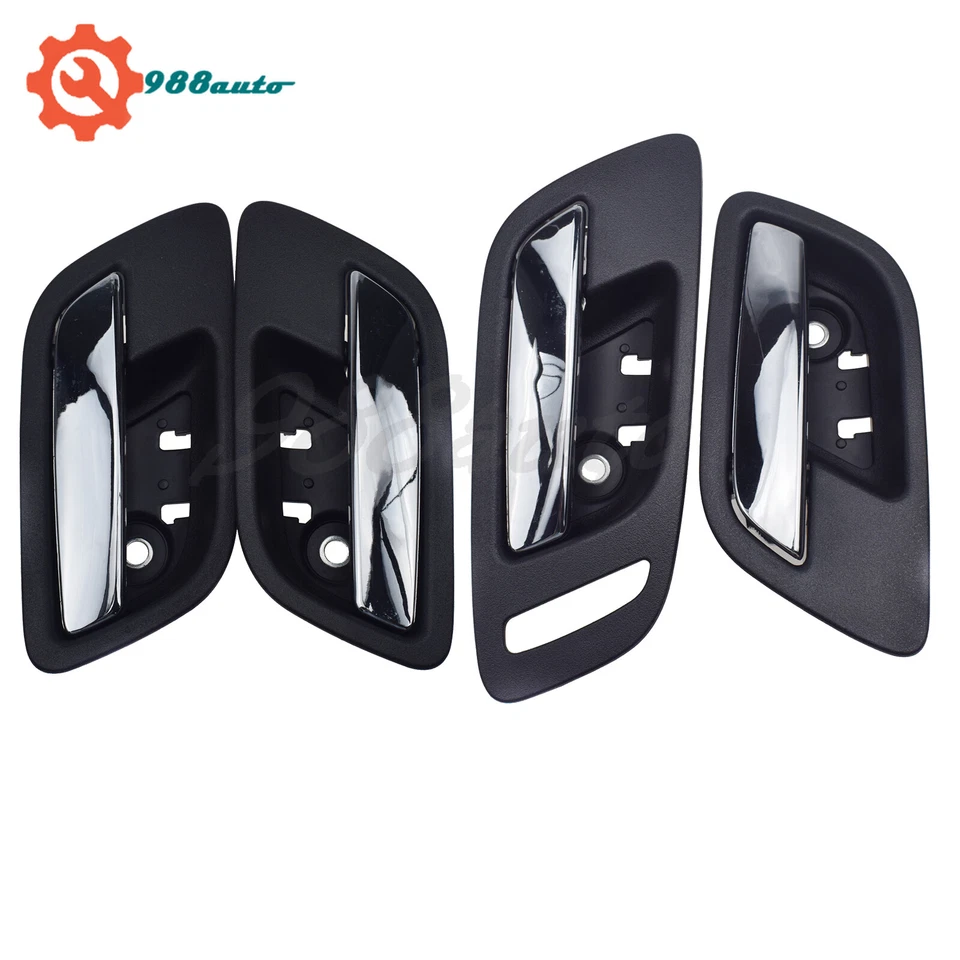 Front Rear Inside Door Handle Left Right 4PC For 2007-2013 Cadillac Escalade ESV - Imagem 3 de 4