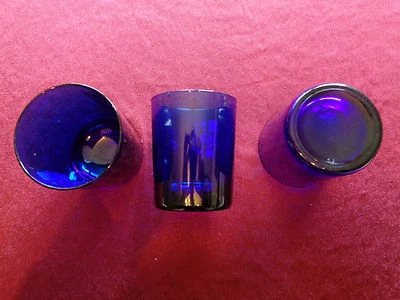 6-24 Stk Kerzenglas, Wasserglas, Saphir Cara 25, blau, 7,5cmDurchmesser, 9cmhoch