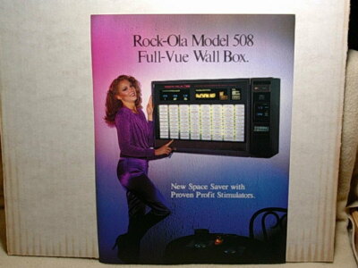 Rock-ola wallbox 508 Full View Wall Box Advertising Flyer
