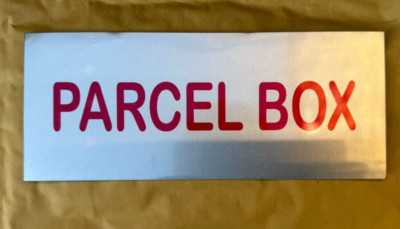 Metall Blech Briefkasten und Paketkasten Schilder UV Bedruckt. portofrei UK