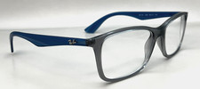 Ray-Ban Eyeglasses RB 7047 5769 Gray Transparent/Blue Square Frame 56 17 145