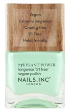 New NAILS INC- 73% Plant Power Longwear Nail Polish- "ENDLESS RECYCLE" - 0.47oz