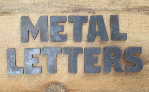 2" Tall Rustic Metal Letters A-Z and Numbers 0-9, 11 gauge - Picture 2 of 7