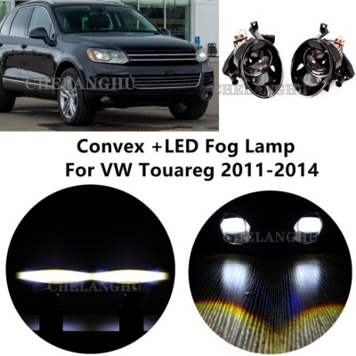 For VW Touarg 2011-2014 LED Convex Fog Lamp Light Canbus Free Left and Right