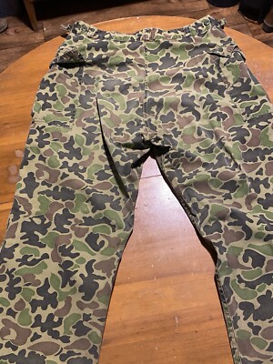 Vintage 70s Ranger Duck Cloud Camo Hunting XL Jacket And Medium