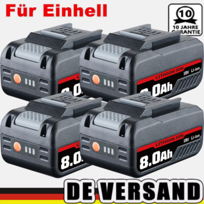 Für Einhell Tool Akku POWER X-CHANGE 18V 5,5Ah 8,0Ah Lithium Ersatzakku Batterie
