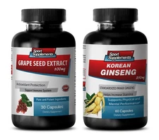 male enchantment - GRAPE SEED EXTRACT - KOREAN GINSENG COMBO 2B - grape seed com