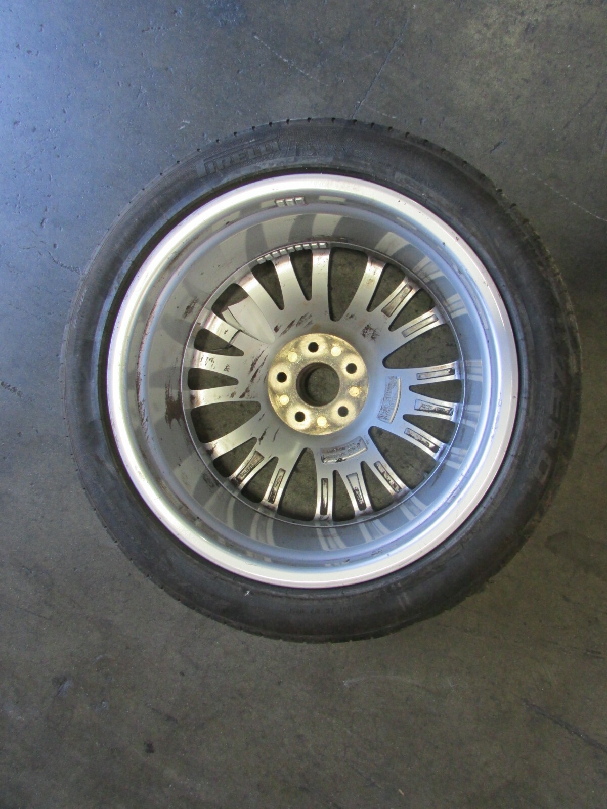 2014 Maserati Quattroporte, Front Wheel / Rim, Curb Rash 19", Used P/N 980157011