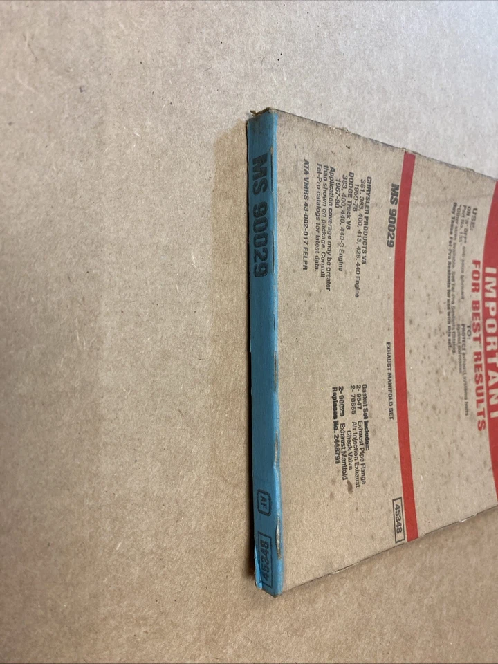 NOS Fel-Pro MS90029 Exhaust Manifold Gasket Set! F+S! - Image 2 of 3