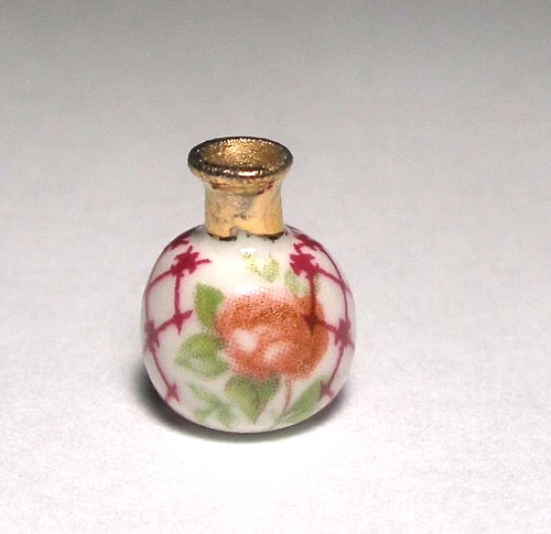 1/24 scale Porcelain Bud / Flower Vase ~ Dollhouse Miniature ~ UK ~ Furniture