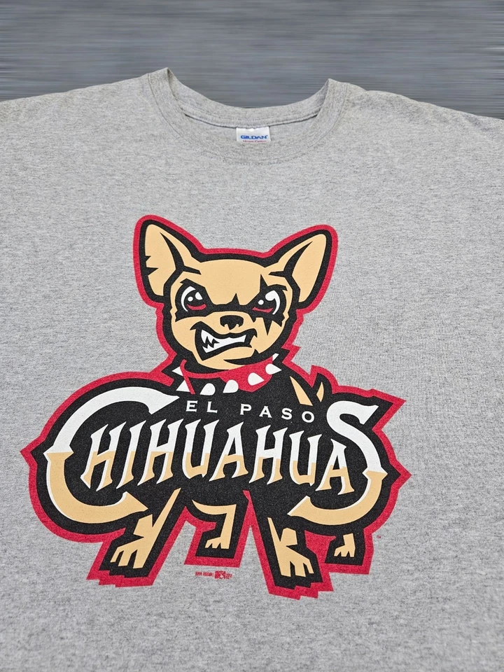 MiLB El Paso Chihuahuas 男式灰色 XL 2013 标志 T 恤 — 第 2/4 张图片