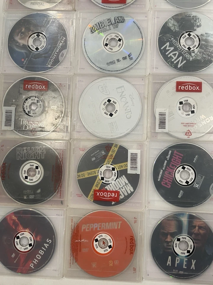 40 + Random Redbox Movies Lot And 70 + Plastic Cases As Seen In Photos - Image 4 of 4