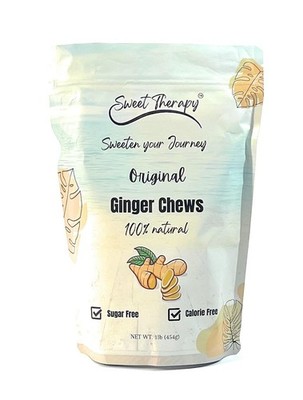 Ginger Chews Sugar Free - Sugar free ginger candy - Zero Sugar Candy - Health...