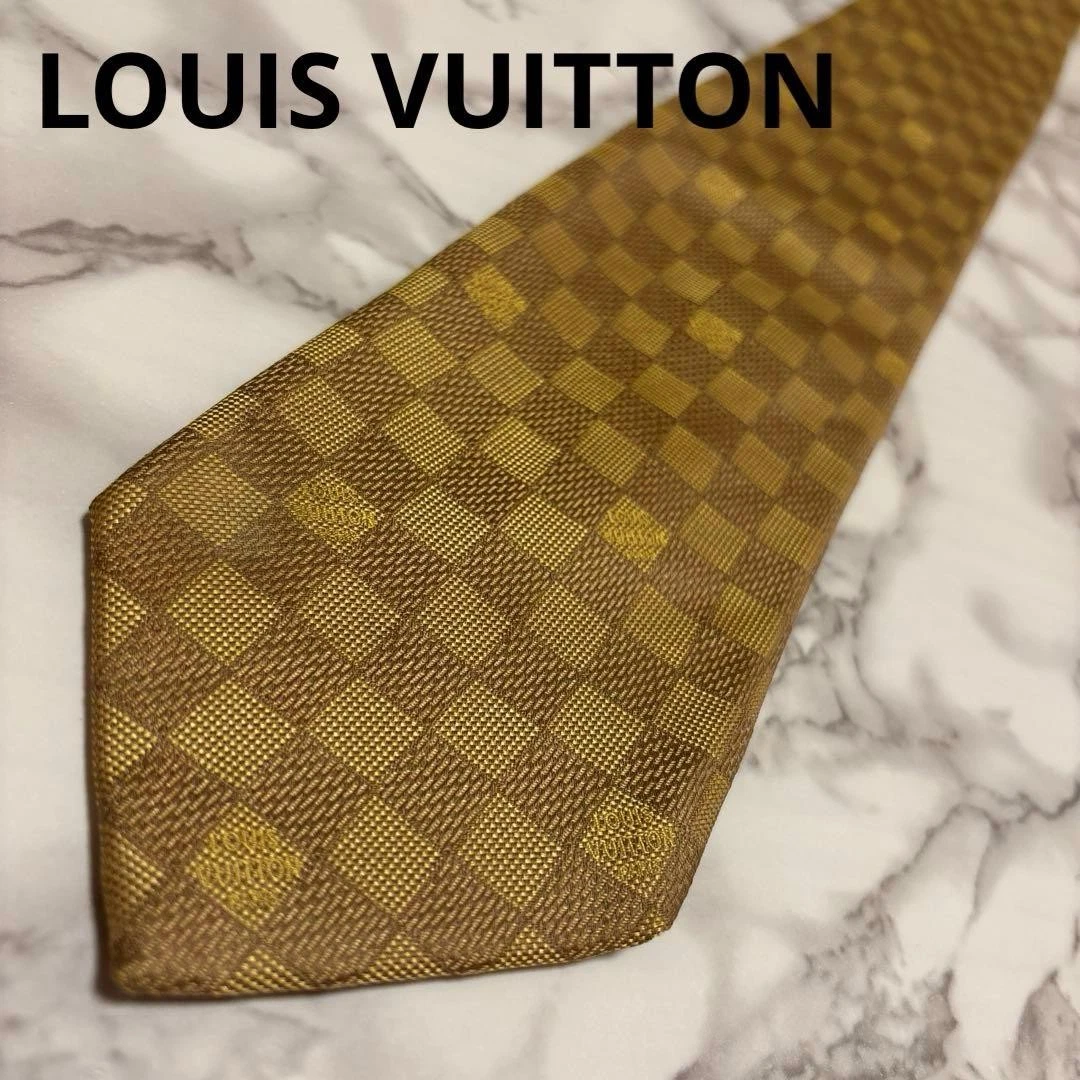 Louis Vuitton Gold Tie Ties for Men for sale | eBay