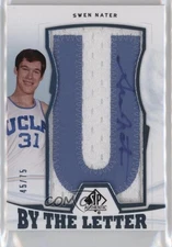 2013-14 SP Authentic By the Letter Auto /75 Swen Nater #BL-SN Auto