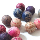 Lot of 13 Vintage Speckled Clay / Earthenware Marbles 16mm Bennington Style — photo 6