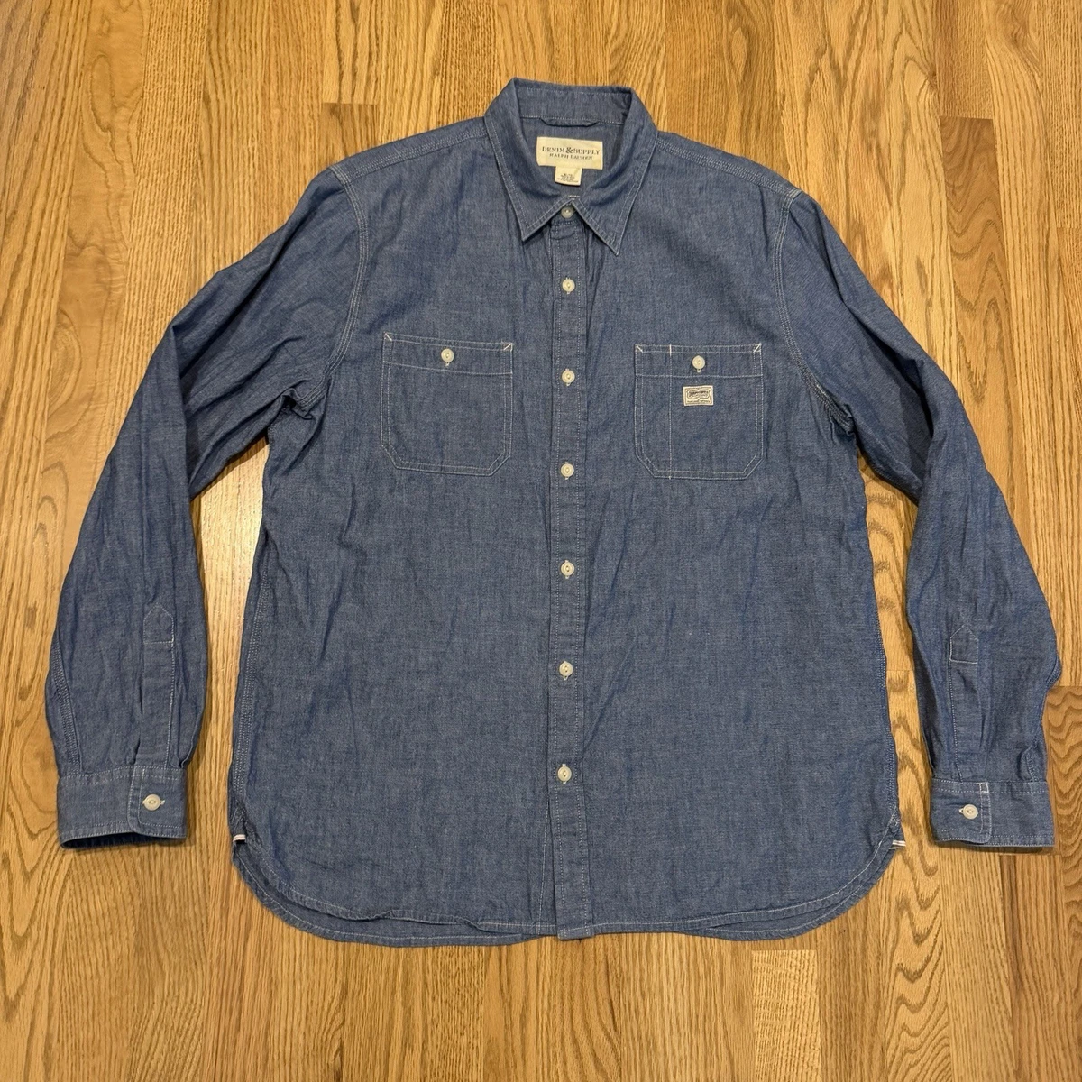 Denim & Supply Ralph Lauren Long Sleeve Solid Casual Button-Down