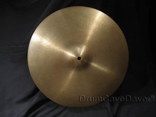16" VINTAGE ZILDJIAN A series CRASH CYMBAL, 1128 grams, GREAT CONDITION BENDABL