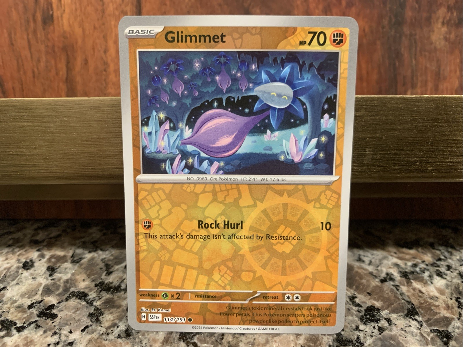 Pokémon TCG Glimmet 114/191 Sv08: Surging Sparks Reverse Holo Card NM
