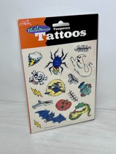 NEW Vintage 1994 Gibson Halloween Tattoos JOL WITCH GHOST SKULL BAT SPIDER SNAKE