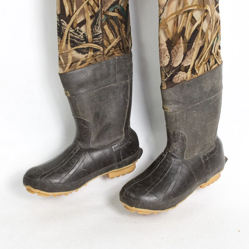 Cabela's Boot Foot Chest Waders Men's 11 Advantage Wetlands Camo Thermal - Image 3 of 4