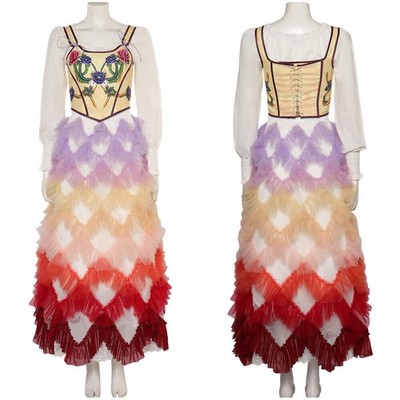 Lucy Gray Baird Cosplay Costume Dress Halloween Ballad of Songbirds And Snakes