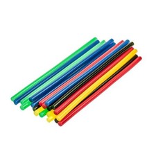 10 x farbige Klebesticks Hei&szlig;kleber Klebepatronen &Oslash; 11 mm x 200 mm lang farbig
