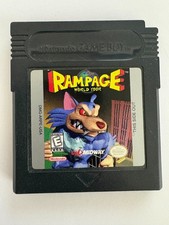Rampage World Tour Game Boy GBC Authentic Tested Working Cartridge Only
