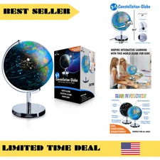 USA Toyz Illuminated Globe of the World with Stand - 9" Diameter