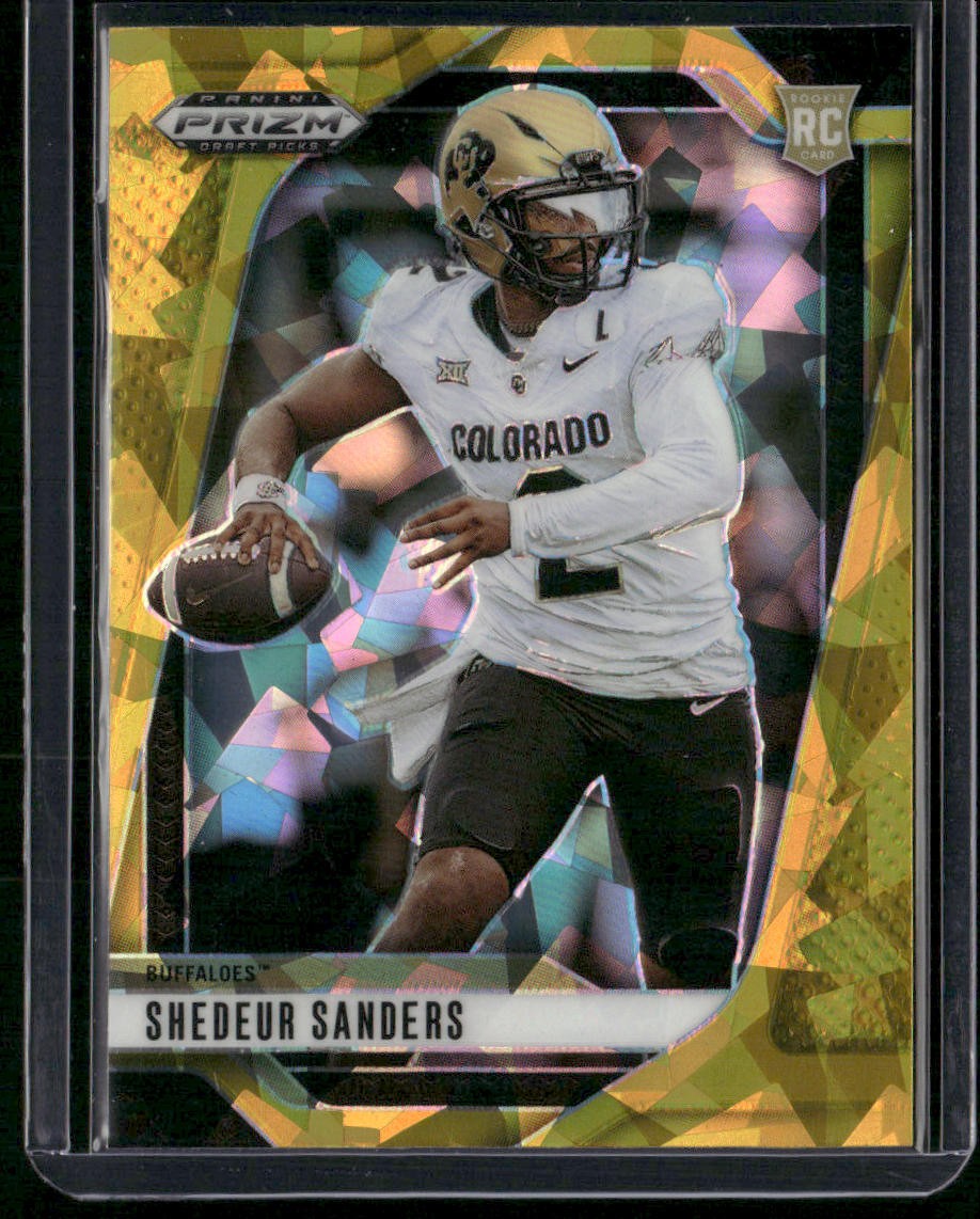 2025 Panini Prizm Draft Picks #19 Shedeur Sanders Prizms Gold Ice