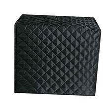 Bread Maker Cover, Cotton Quilted Diamond Stitching Bakeware 17"x11"x15" Black