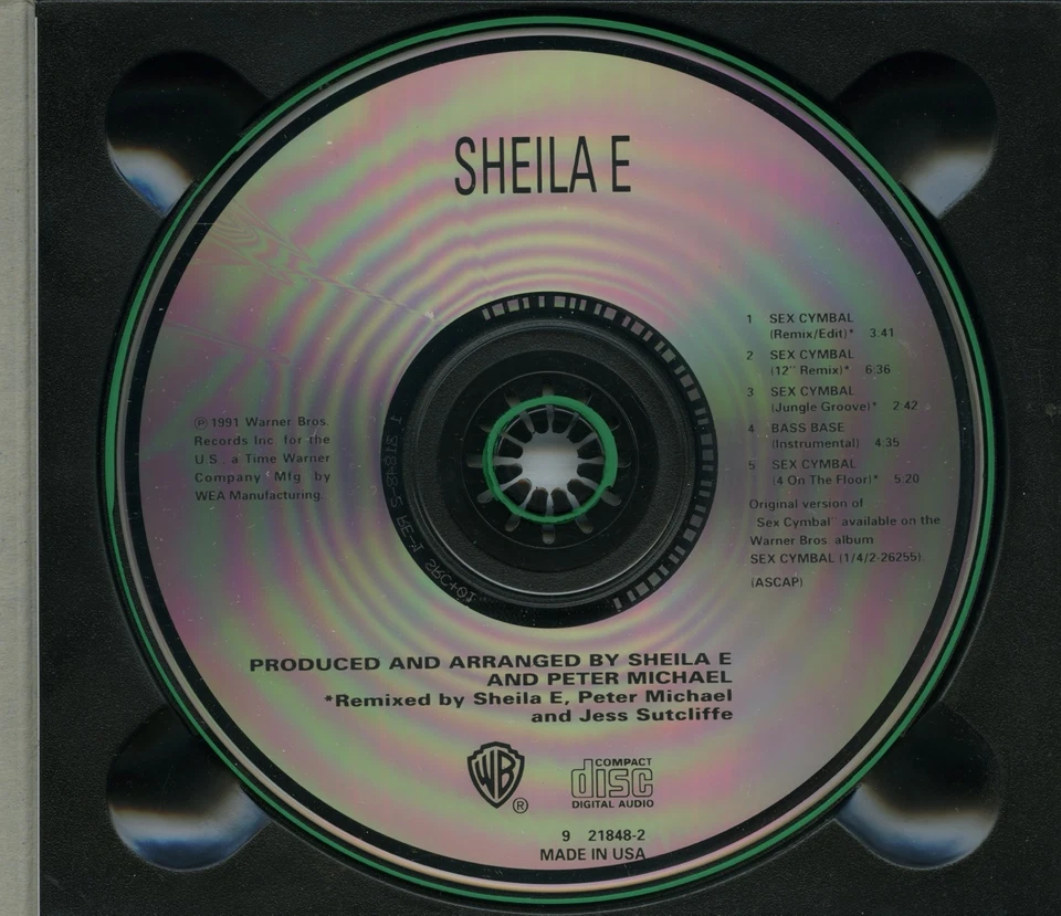 SHEILA E - Sex Cymbal CD Single (1991) [MINT/VG] - Image 4 of 4
