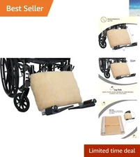Non-Allergenic Synthetic Sheepskin Wheelchair Foot Protectant - Machine Washable